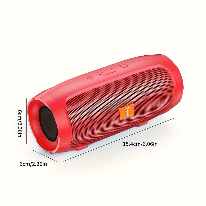 Mini Portable Wireless Bass Speaker- Dual Channel Subwoofer with Smartphone- Rechargeable- TWS Stereo- Outdoor Party, Camping- FM Radio, TF Card, USB Playback Audio Button