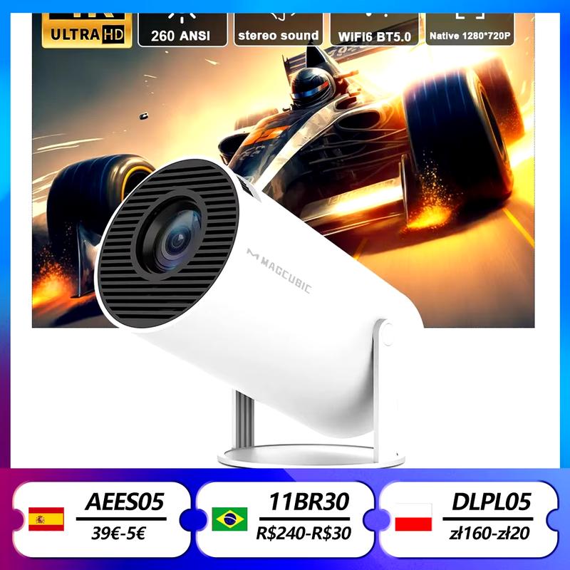 Magcubic Projector HY300 Pro 4K Android 11 Dual Wifi6 260ANSI Allwinner H713 BT5.0 1080P 1280*720P Home Cinema Outdoor Projetor Magcubic