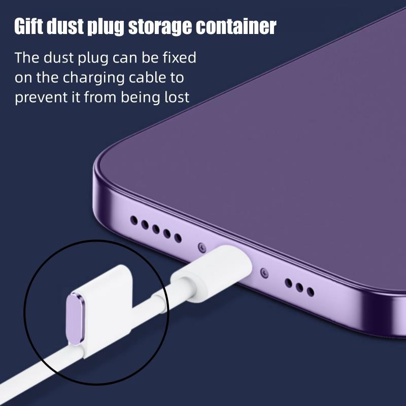 Type-C Anti Dust Plug, Mobile Phone Charge Port Plugs, Phone Dust Plug, Phone Accessories for iPhone 15 15 Plus 15 Pro 15 Pro Max