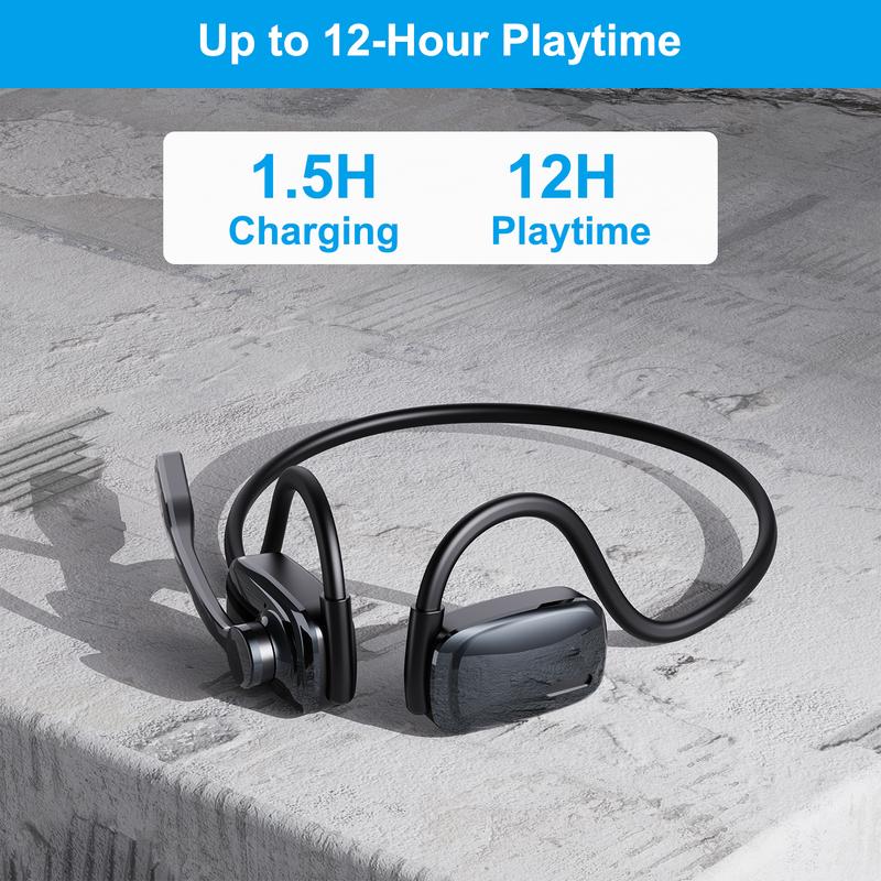 LK12 Open Ear Bluetooth Headphones-Classic Style Earbuds. Driver&Trucker HeadSet. Wireless Gaming Headphones.