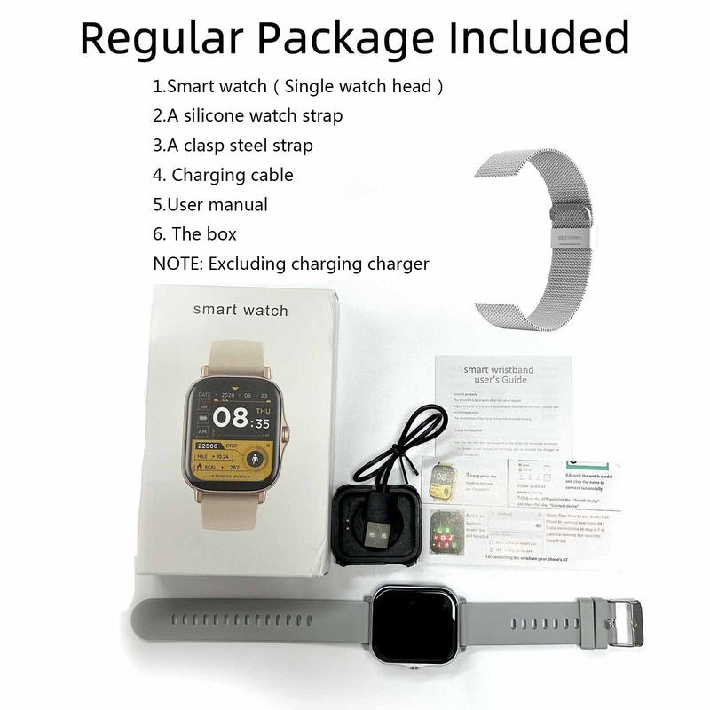 Multifunctional Smart Watch, 1 Count USB Rechargeable Fashion Digital Watch, Wireless Call & Message Reminder, Suitable for Android and iPhone Phones