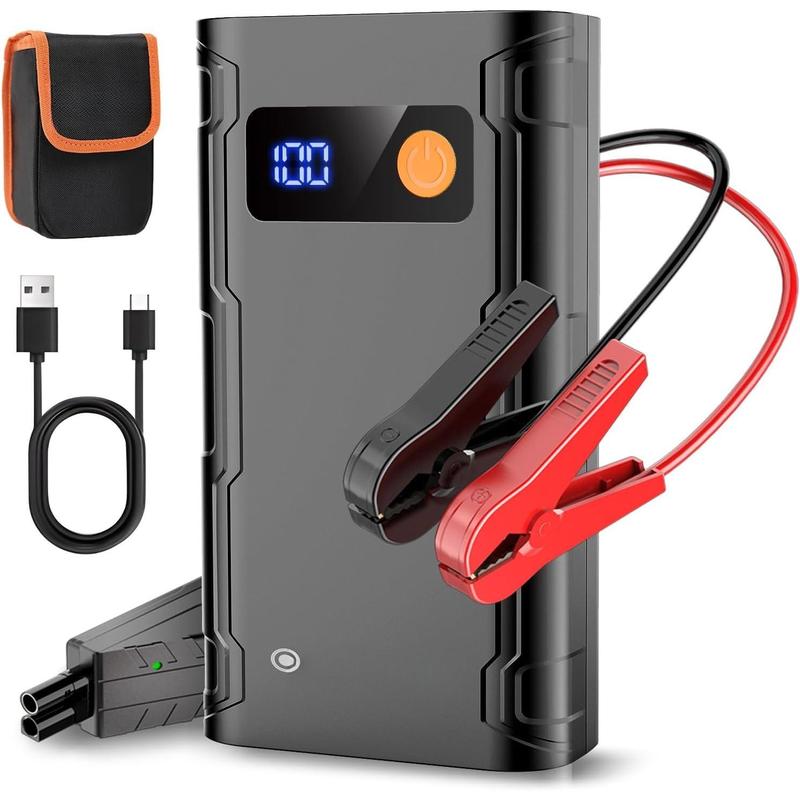 Jump Starter with Air Compressor, 1500A Potable  Booster with 150PSI Digital Auto Tire Inflator, 12V   Charger with USB Quick Charge 3.0(Up 7.0L Gas 4.0L Diesel Engine)