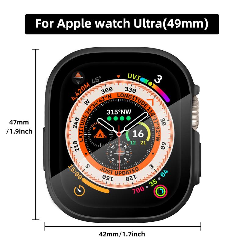 Screen Protector Case 49mm (1 Count), Protective Smart Watch Cover, For Apple Watch