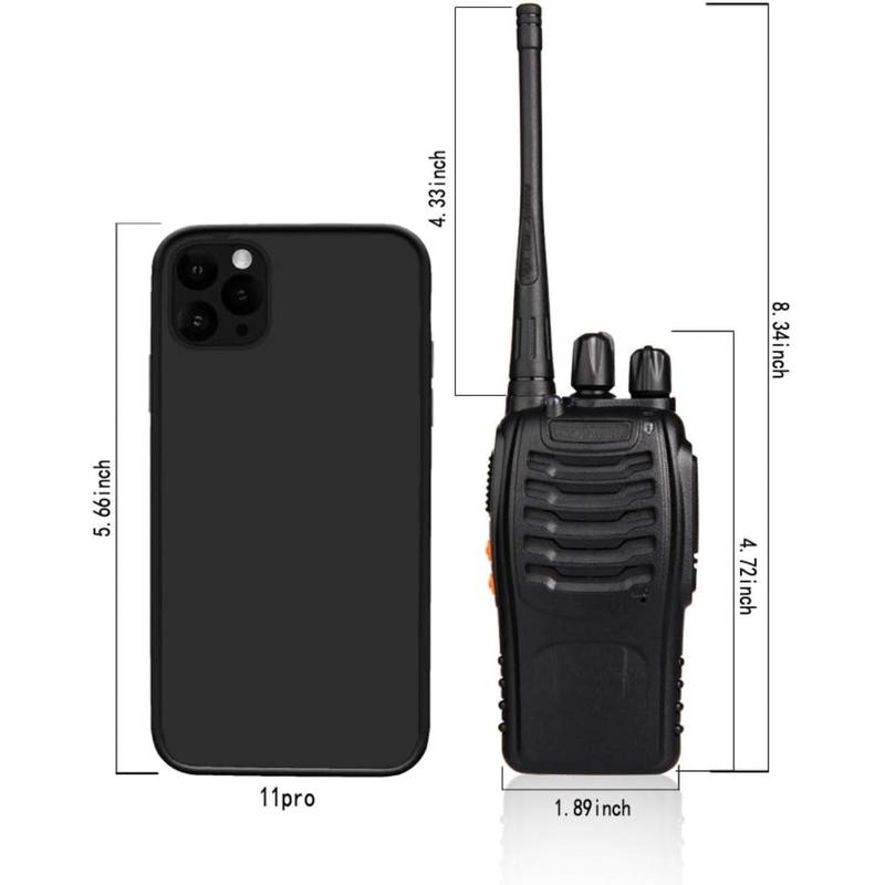 Walkie Talkies Rechargeable Long Range Two-Way Radios ,2-Way Radios UHF Handheld Transceiver Walky Talky with Charger(2 Pack)