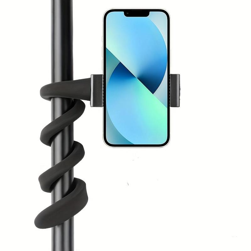 Flexible Phone Clamp Mount, Selfie Stick Extension Pole for iPhone GoPro AKASO Insta360 Action Camera, Phone Holder For Bike, Deck, Windable Scene