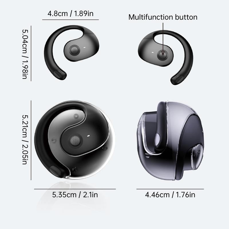 Fall Comfortable to Wear Wireless Earphone, Bluetooth-compatible Earbuds with Charging Case, Headphones, Stereo Sound Wireless Earphones for Playing Music, Gaming, Sports, Back to School Gifts