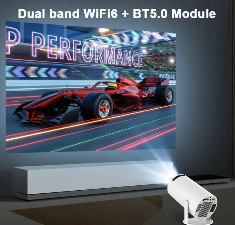 Magcubic Portable Projector HY300 Pro with Android 11 & Dual WiFi 6, 260ANSI Brightness & 1080P Resolution Wireless Audio Phone