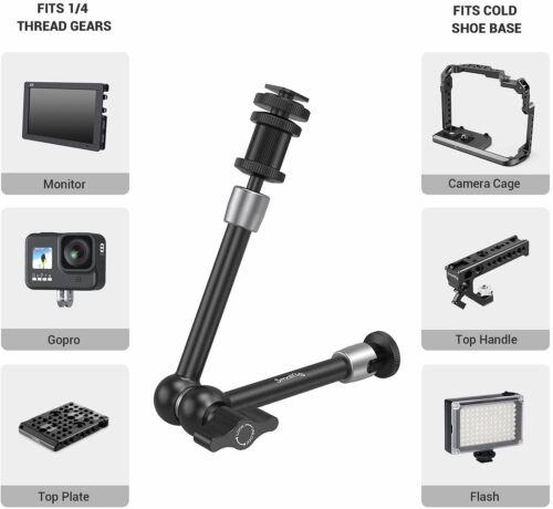 SmallRig Articulating Arm 11'' Magic Arm Cold Shoe Mount Monitor Camera-1498B