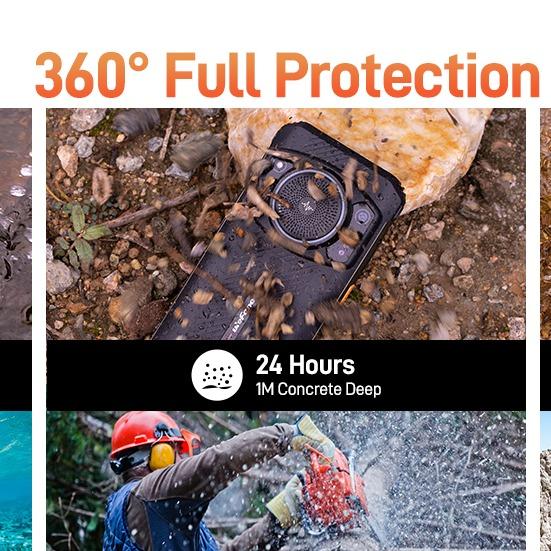 Armor 16s 21  Unlocked Rugged -Waterproof+Dustproof +Dropproof CellPhone 122dB loudest Speaker IR Blaster,Android 4G Smart Phone 16G+256GB Rugged Smartphone, 9600mAh 6.58