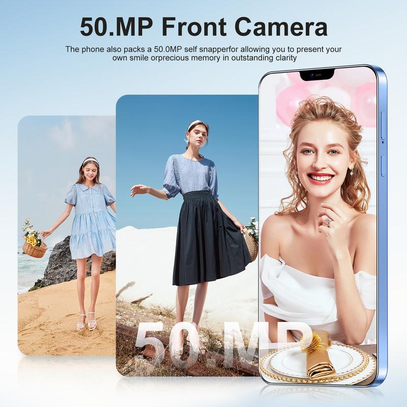 QEK(Limited time promotion) i15 Pro Max Super Phone 6.2-inch HD Screen Smartphone 5G Dual Card 1+16 5G Dual Card Celulares Android Unlock 108MP 6800mAh Large Battery as a Perfect Gift!