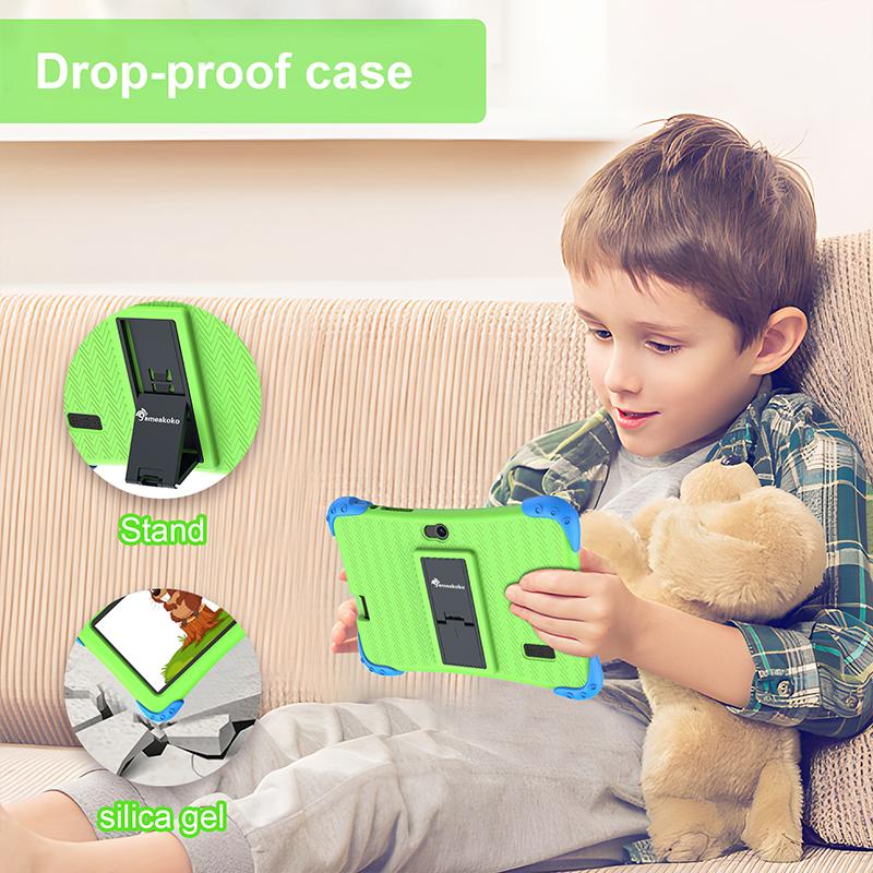  7 inch Tablet for Kids 32GB ROM Android 12.0 Toddler Tablet with Bluetooth, WiFi, GMS,Dual Camera, Shockproof Case, Educational, Games kids  tablet Multifunction Android Eye Care Android Tablet  Educational Android Tablet with Parental Lock