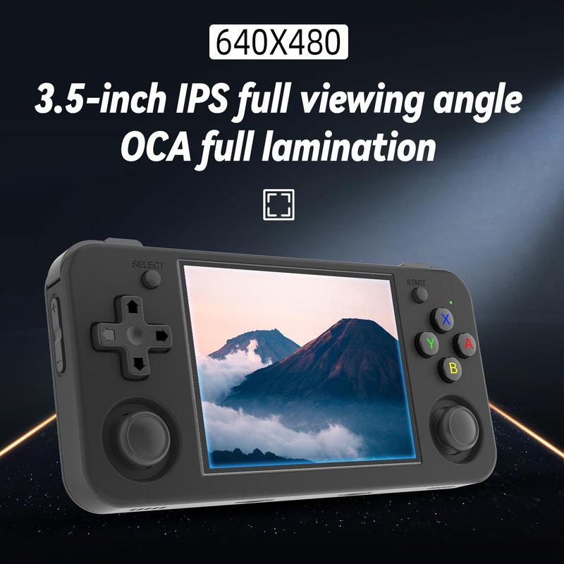 ANBERNIC RG35XX H Handheld Game Console, 64-Bit Linux Retro Handheld Game Console with 3.5 Inch IPS Screen & 5K+ Classic Games