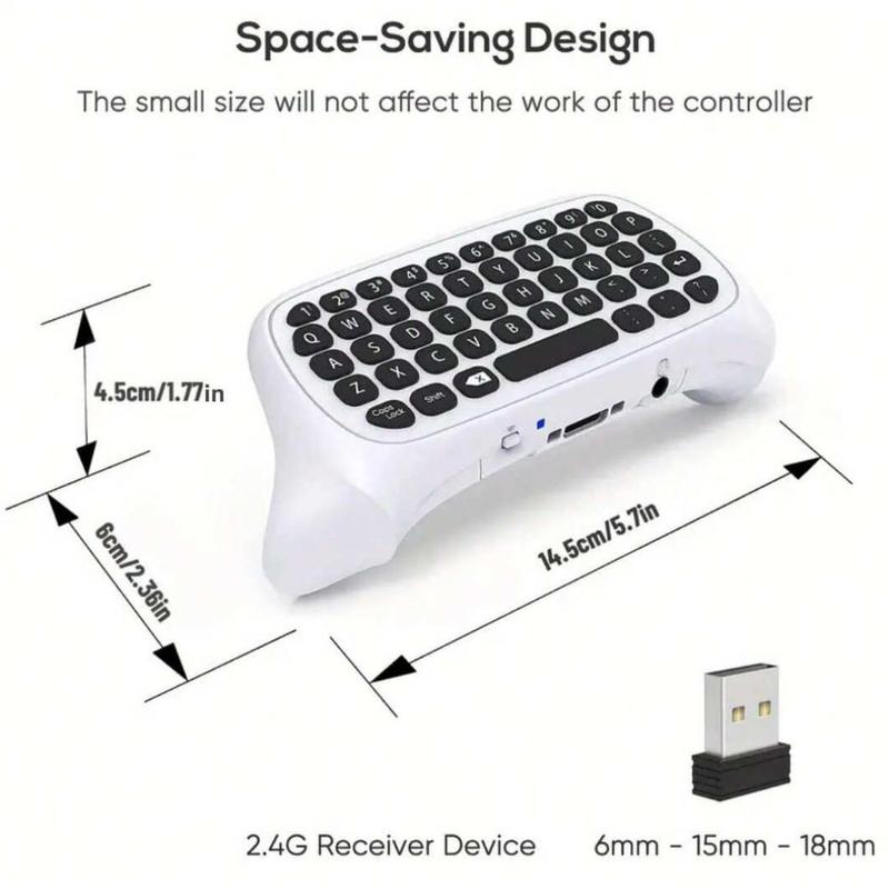 Wireless Game Controller Keyboard, 1 Count Bluetooth-compatible Gaming Keypad with USB Receiver, Gaming Accessories for Xbox X S One Series