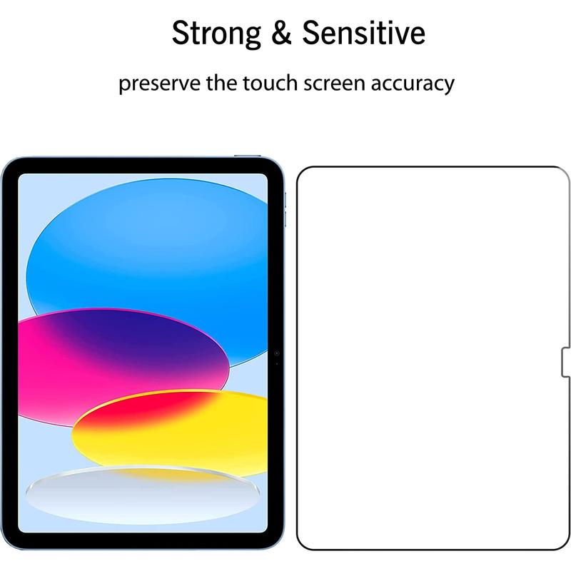 2 Pack Screen Protector for Ipad 10Th Generation 10.9 Inch Display 2022 Tempered Glass [Face ID & Apple Pencil Compatible] Ultra Sensitive Case Friendly [2 Pack] No brand