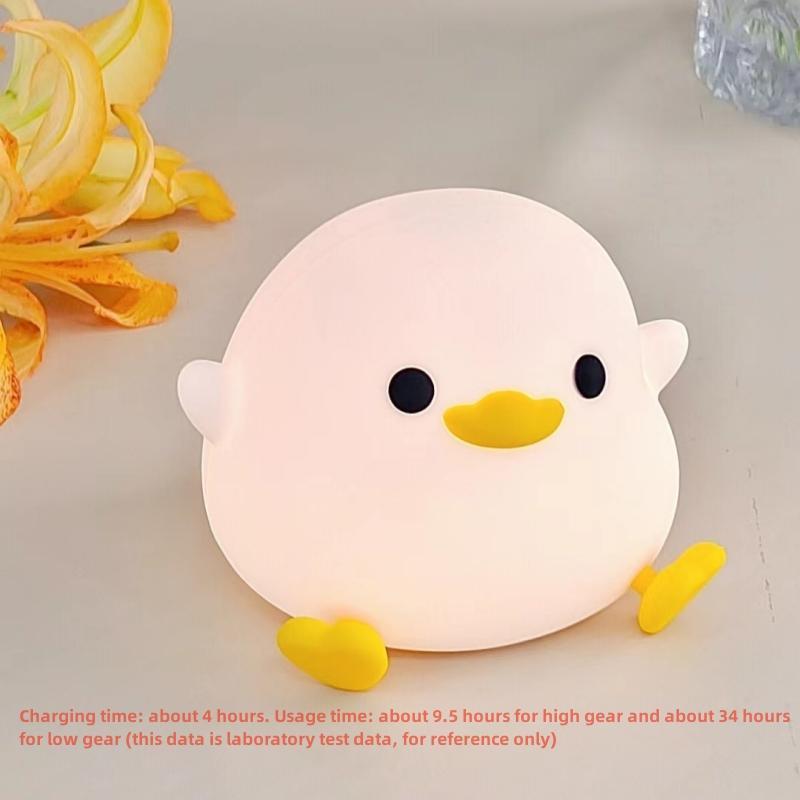 Cute Duck Design Table LED Lights for Bedroom, USB Rechargeable LED Light with Soft Light, Dimming Timer Decorative Lamp, Cozy Lighting, Creative Night Light For Home Bedroom Living Room