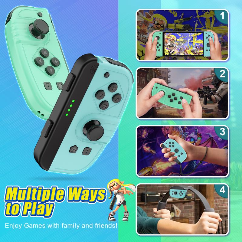 Joypad Game Controller (L R)  for Nintendo Switch, Wireless Joystick Replacement for Switch Controller, Support Dual Vibration Motion Control