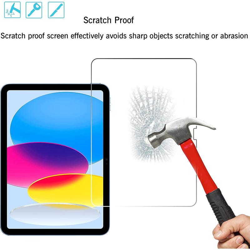 2 Pack Screen Protector for Ipad 10Th Generation 10.9 Inch Display 2022 Tempered Glass [Face ID & Apple Pencil Compatible] Ultra Sensitive Case Friendly [2 Pack] No brand