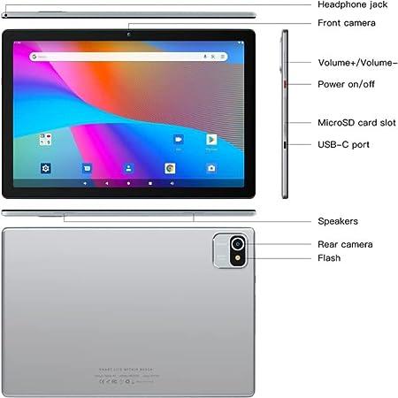 Aeezo Tablet 10 inch Android 13 Quad Core 64GB 5000mAh Battery Dual Camera 1280x800 HD IPS Touchscreen Tablet