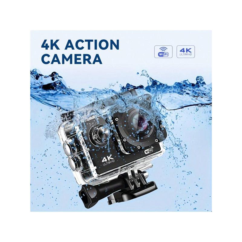 High Clarity 4K 1080P WiFi 16 Mega Sports Action Camera Waterproof DVR Camcorder Outdoor Cycling Diving HD Camera With 32G Card