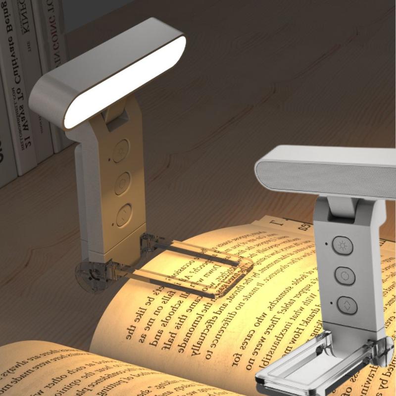 LED Reading Light,USB Rechargeable Book Light for Reading in Bed,Ultralight Clip-on Reading Light LED Book Lamp with 5 Colors & 6 Brightness Levels,for Book Lover,Students,Kid