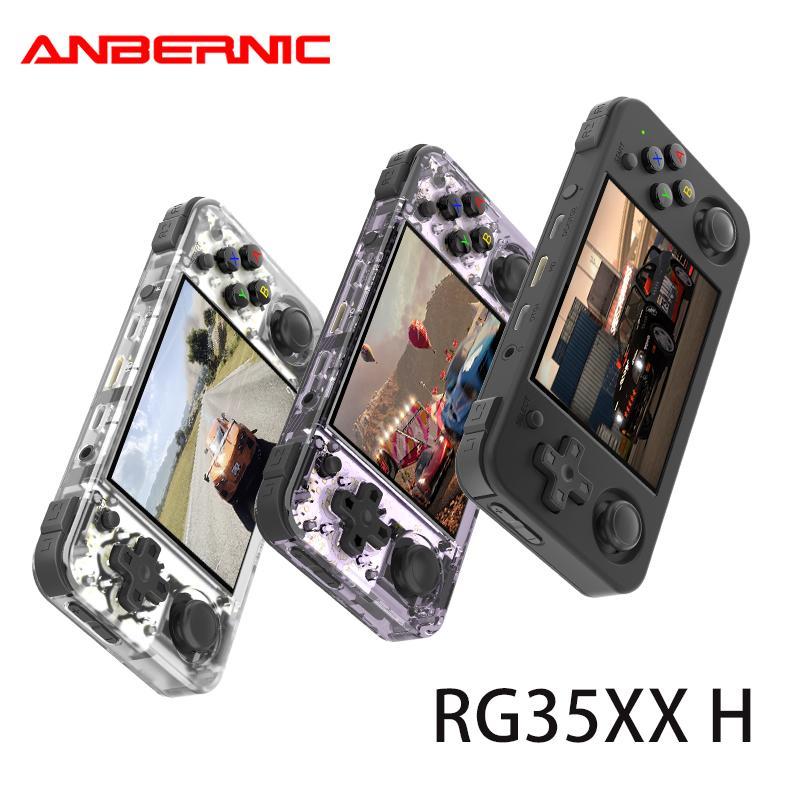 ANBERNIC RG35XX H Handheld Game Console, 64-Bit Linux Retro Handheld Game Console with 3.5 Inch IPS Screen & 5K+ Classic Games