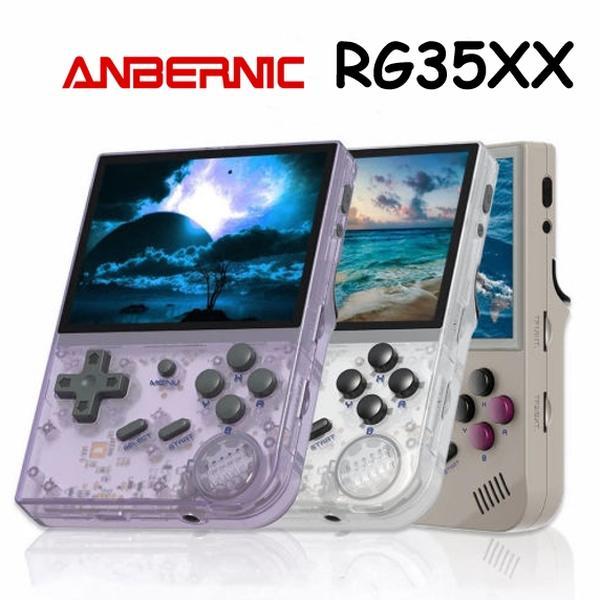 Anbernic NEW 2024 RG35XX 64GHandheld Game Console, 2.4GWireless Retro Games Consoles with3.5 Inch lPS Screen Monitor & Type-CCable, USB Charging Handheld GameConsole with 5000+ Games for WiredController & HDMI Output TV Protection Lithium