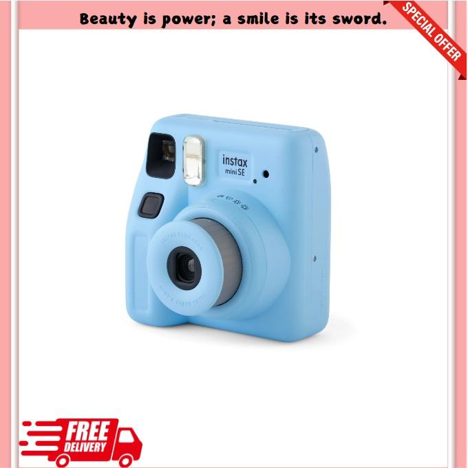 Light Blue-Fujifilm instax Mini SE Instant Camera with Bonus 10 pack Mini Film