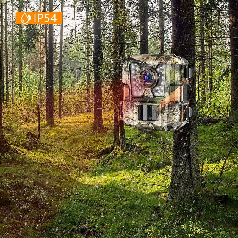 Mini Trail Camera,24MP 1080P HD Game Hunting Camera Motion Activated with IR Night Vision Waterproof Video Cam for Wildlife Scouting Hunting Deer Cam