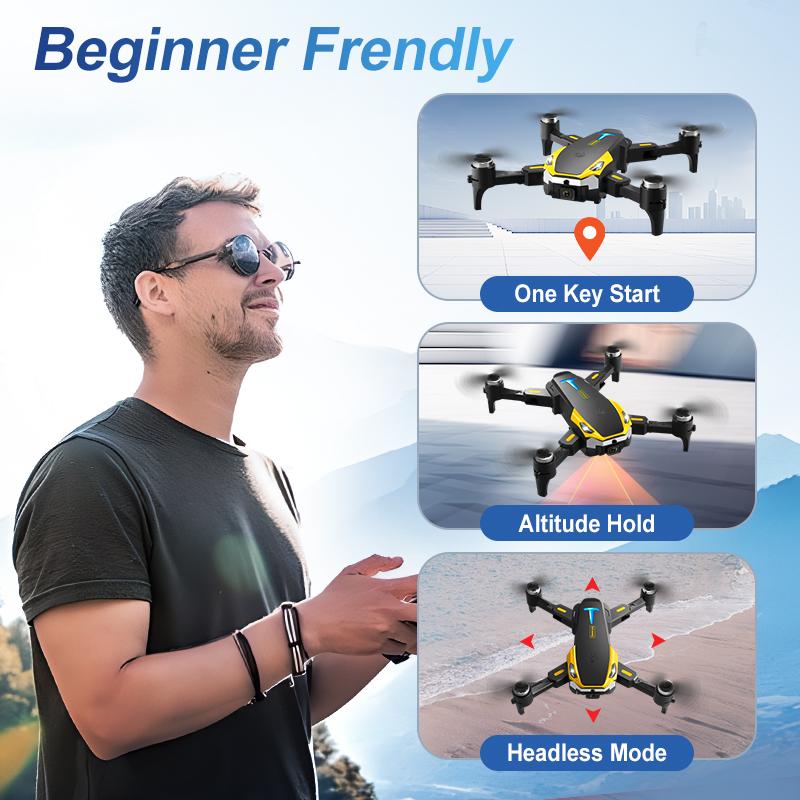 M8 Pro smart drone, dual batteries long life, brushless motor strong power, 50x HD focus, APP control, 360 ° roll, intelligent obstacle avoidance, outdoor aerial photography, suitable for social sharing birthday Christmas children's gifts