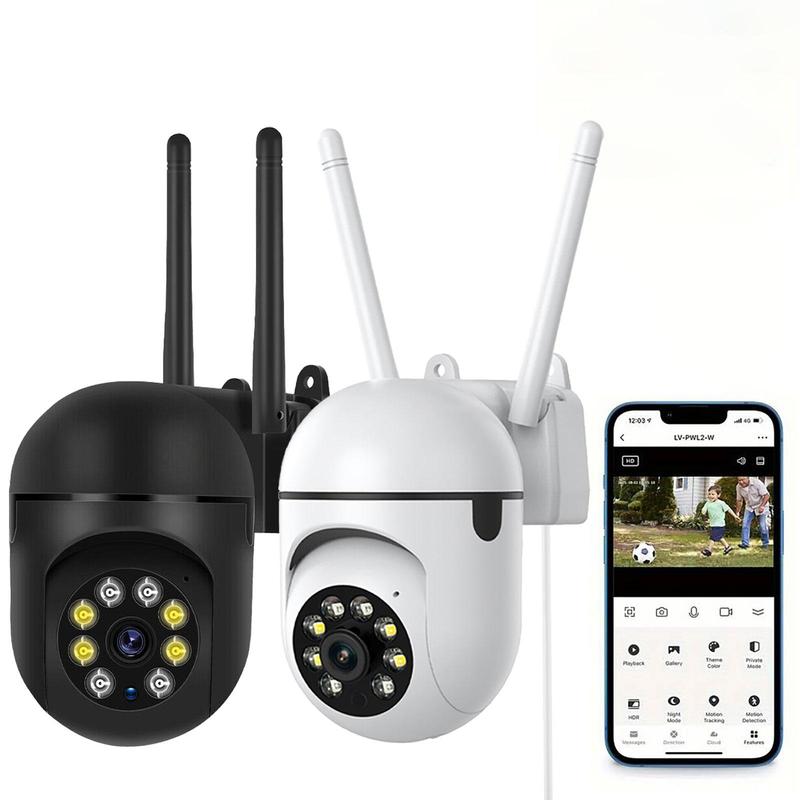 2.4GHz & 5GHz Wireless Security Camera, USB Powered 360° Surveillance Camera with Human Tracking & Infrared Night Vision, 24H Loop Video Security Smart Camera