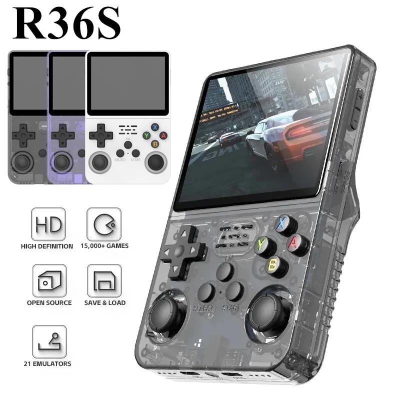 R36S Retro Handheld Video Game Console 21000+ Games Linux System 3.5 Inch IPS Screen, 3000mAh, 20+ Mainstream Emulators Portable Pocket Video Player 128GB Game Boy Gift