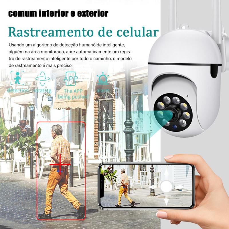 2.4GHz & 5GHz Wireless Security Camera, USB Powered 360° Surveillance Camera with Human Tracking & Infrared Night Vision, 24H Loop Video Security Smart Camera