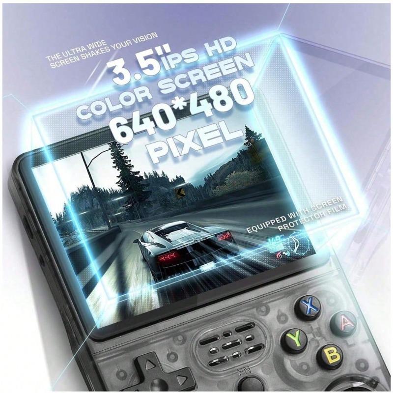 R36S Retro Handheld Video Game Console 21000+ Games Linux System 3.5 Inch IPS Screen, 3000mAh, 20+ Mainstream Emulators Portable Pocket Video Player 128GB Game Boy Gift