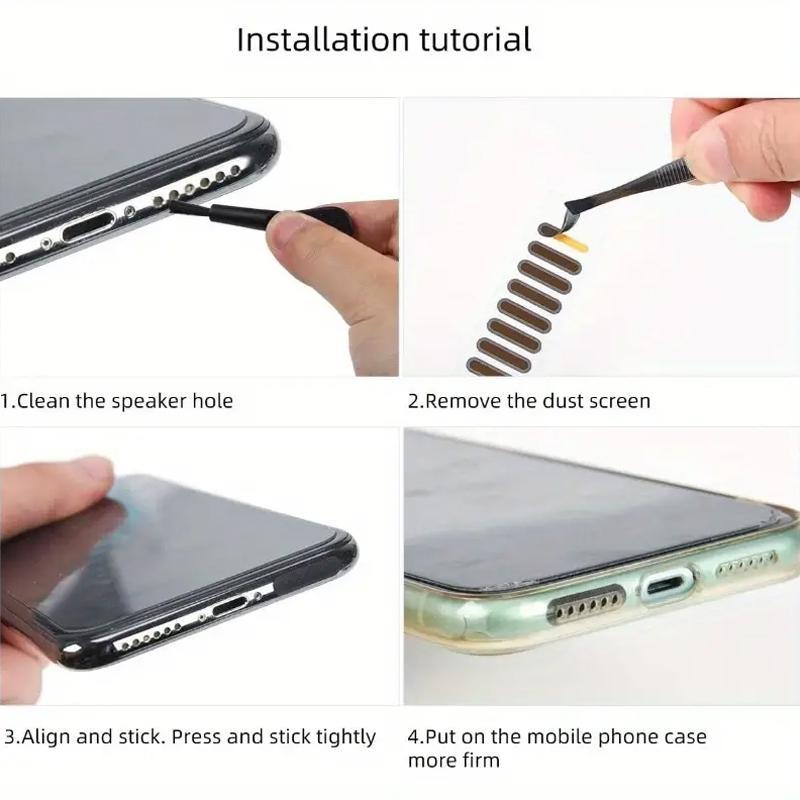 Phone Cleaning Tool Kit, Phone Cleaning Kit for Type-C Phone Interface, Computer Keyboard Cleaning Brush, Phone Speaker Protective Sticker