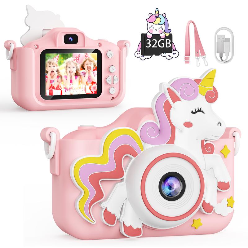 Camera Toy Cute Camera With Silicone Protective Case  Multiple Filter Modes High-Definition Shooting Birthday Gift Selfie interactive toy Interactive