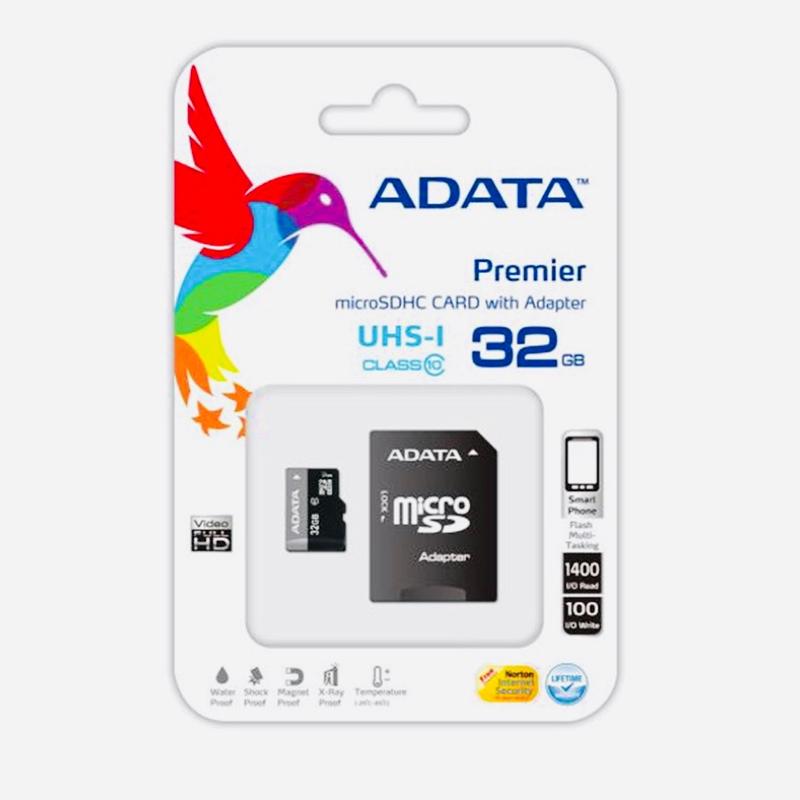 32GB Micro SD Memory Card with Adapter for Smartphone and Camera Accessories, cellphone Extra Memory Storage Waterproof Durable