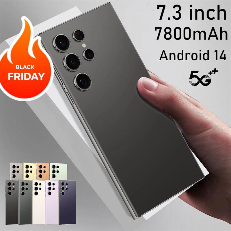 New 2024 Ultra 7.3HD Original Smartphone 5G Dual SIM Android 14 Phone 7800mAh 108MP Global Version US Version Unlocked Phone Gift Christmas Gift Black Friday Event Limited Time Special Offer