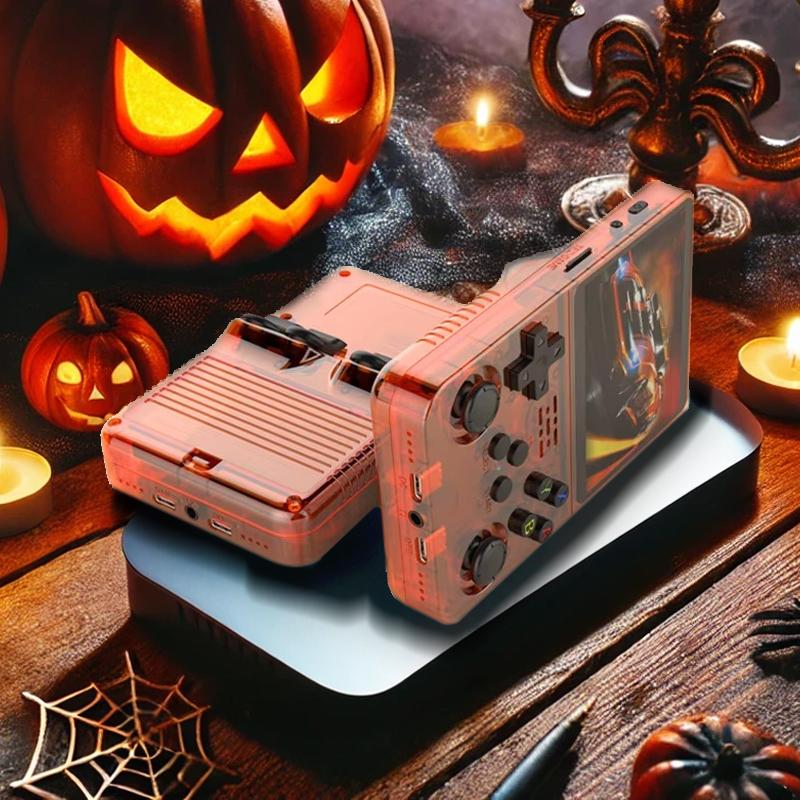 R36S Retro Handheld Game Player,NEW COMING Limited to 200 units,Halloween Special orange,Linux System 3.5 Inch Screen Retro Classic Handheld Gaming Player Video Game Consoles Protection Protection