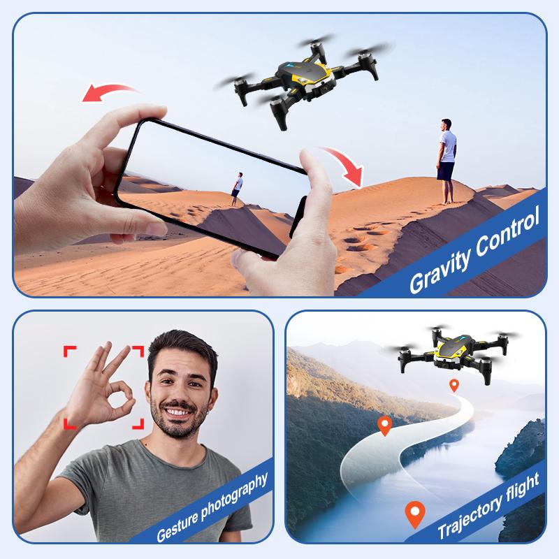 M8 Pro smart drone, dual batteries long life, brushless motor strong power, 50x HD focus, APP control, 360 ° roll, intelligent obstacle avoidance, outdoor aerial photography, suitable for social sharing birthday Christmas children's gifts