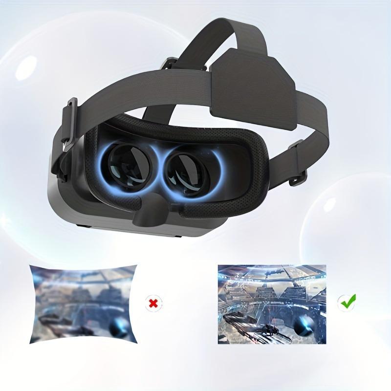 Adjustable VR Headset for Smartphones - Lightweight, Portable 3D Gaming Glasses with Compatibility Wearable Game