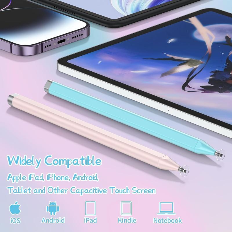 Stylus Pens for Touch Screens, Stylus Pen for iPad with High Sensitivity Disc &  Adsorption, Compatible with iPad, , Android, Tablets and Other Capacitive Touch Screens