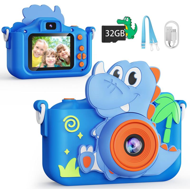 Camera Toy Cute Camera With Silicone Protective Case  Multiple Filter Modes High-Definition Shooting Birthday Gift Selfie interactive toy Interactive