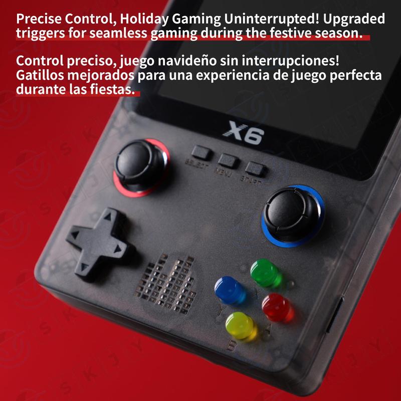 Retro Game Console with 32G Built-in 10000+ Games, 3.5 inch IPS OCA Full Fit Color Screen Handheld Game Console, Portable Gaming Console, Game Peripherals