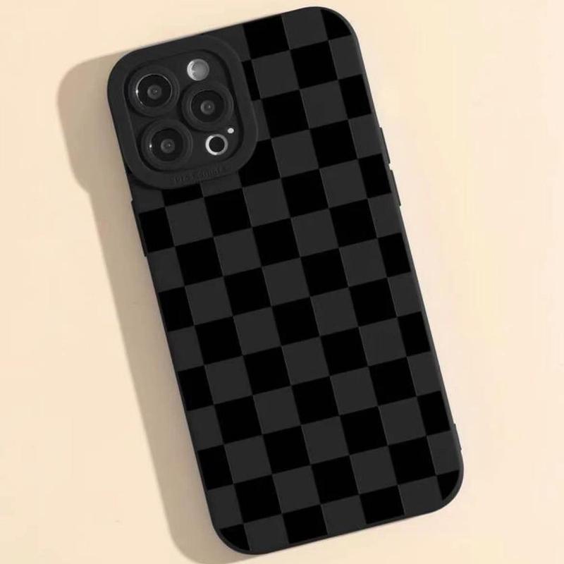 Plaid Pattern Phone Case, All-inclusive Anti-fall Mobile Phone Case, Shockproof Phone Cases for iPhone Series, Phone Case