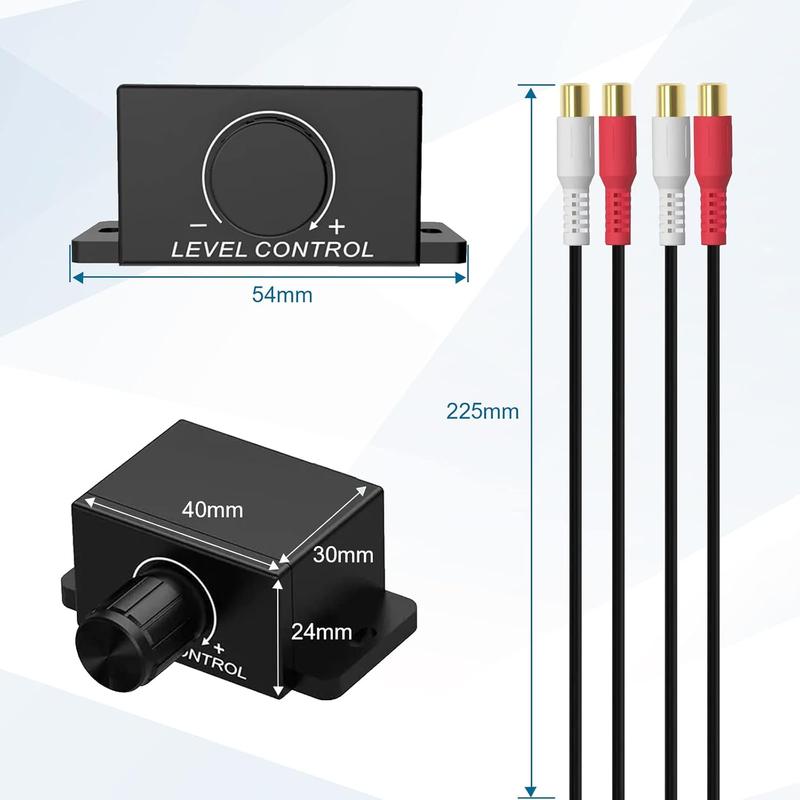 Universal  RCA Remote Amplifier Level Controller RCA Audio Bass Knob Sub Amp Volume Control  for , , Speakers, Home Theater