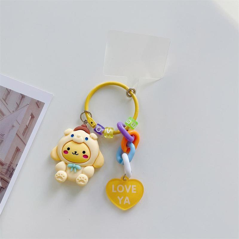 Cute Cartoon Design Phone Chain, Cute Mobile Phone Lanyard, Fashion Phone Strap for Women & Girls, Mobile Phone Decoration Accessories