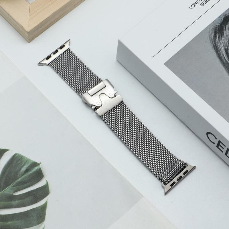 Stainless Steel Watch Band (Band Only), Replacement Watch Band for Apple Watch S10 9 8 7 6 SE Ultra 42mm 46mm 44mm 45mm 41mm 49mm 40mm, Smart Watch Accessories