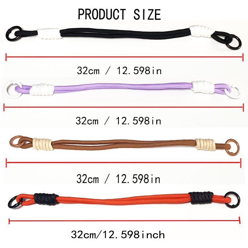 Short Phone Lanyard, 1 Count Handmade Braided Double Buckles Phone Strap, Anti-lost Phone Wrist Strap, Phone Charm for Women & Men, Mobile Phone Accessories