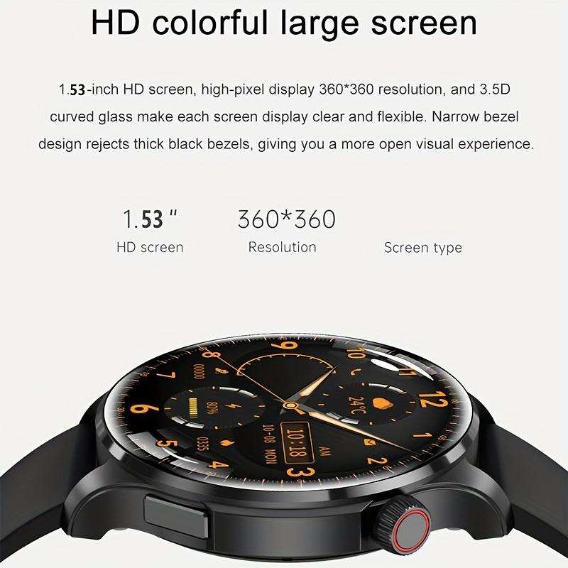 2024 New GPS Motion Trajectory Smartwatch Men 360*360 HD Screen AI Voice Wireless Call NFC Smart Watch Compass Sports Fitness Tracker Watches Fashion Sports Music Watch For Men