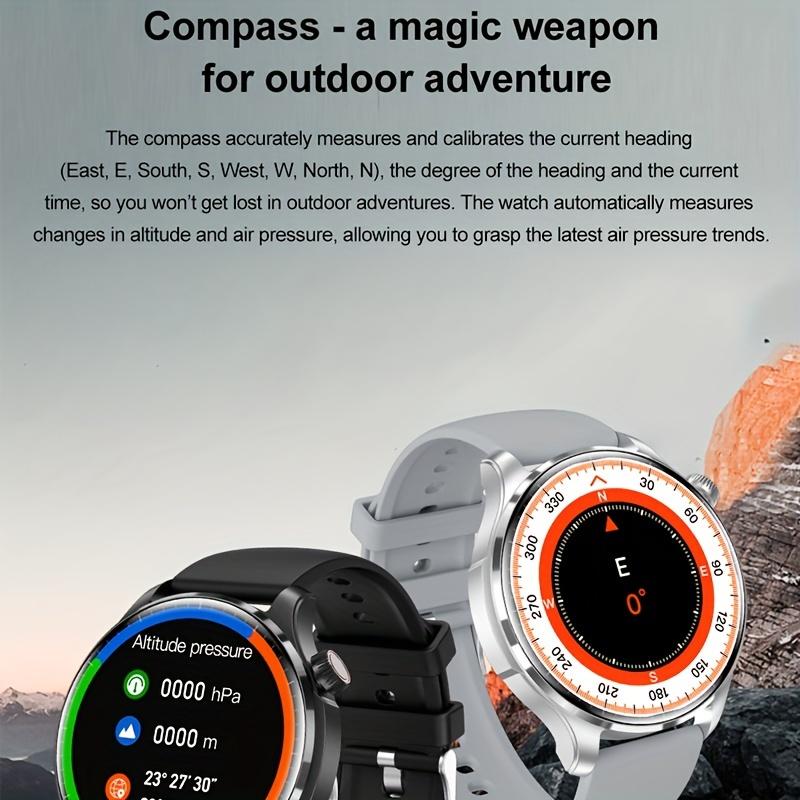 2024 New GPS Motion Trajectory Smartwatch Men 360*360 HD Screen AI Voice Wireless Call NFC Smart Watch Compass Sports Fitness Tracker Watches Fashion Sports Music Watch For Men